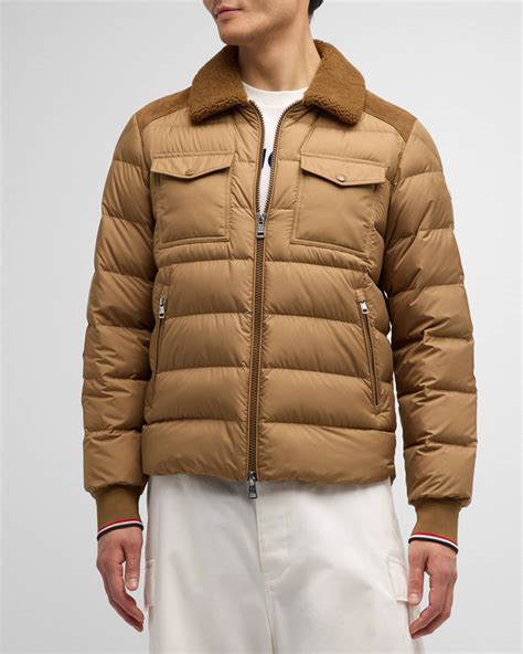 MC Men's Jaffferau Puffer Jacket with suede yoke